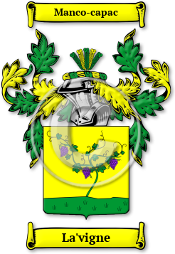 La'vigne Family Crest Download (JPG) Legacy Series - 600 DPI
