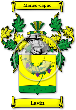 Lavin Family Crest Download (jpg) Legacy Series - 150 DPI