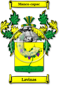 Lavinas Family Crest Download (jpg) Legacy Series - 150 DPI