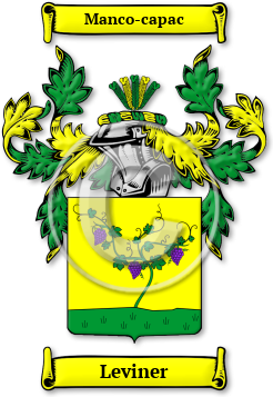 Leviner Family Crest Download (jpg) Legacy Series - 150 DPI