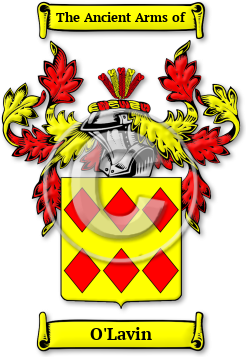 O'Lavin Family Crest Download (jpg) Legacy Series - 150 DPI