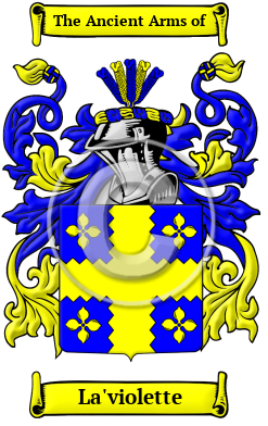 La'violette Family Crest Download (JPG) Heritage Series - 300 DPI