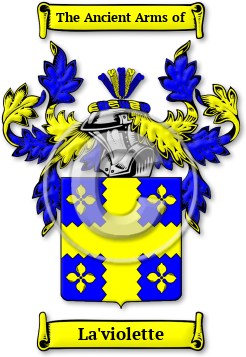 La'violette Family Crest Download (jpg) Legacy Series - 150 DPI