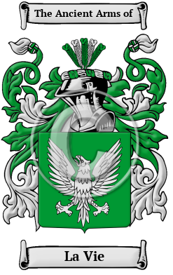 La Vie Family Crest Download (JPG) Heritage Series - 300 DPI