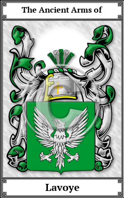 Lavoye Family Crest Download (JPG)  Book Plated - 150 DPI