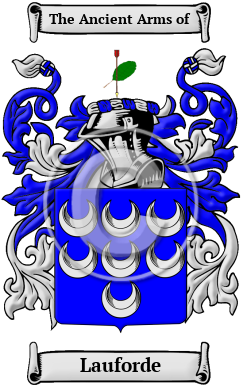 Lauforde Family Crest/Coat of Arms