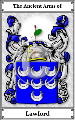 Lawford Family Crest Download (JPG)  Book Plated - 150 DPI