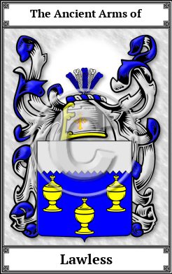 Lawless Family Crest Download (JPG) Book Plated - 600 DPI