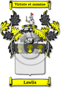 Lawlis Family Crest Download (jpg) Legacy Series - 150 DPI