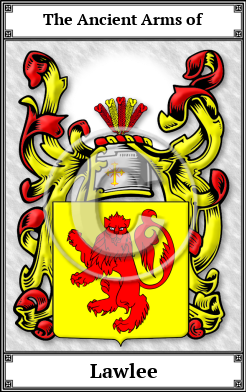 Lawlee Family Crest Download (JPG)  Book Plated - 150 DPI