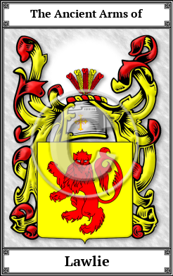 Lawlie Family Crest Download (JPG)  Book Plated - 150 DPI