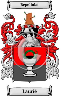 Laurié Family Crest/Coat of Arms