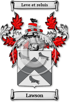 Lawson Family Crest Download (jpg) Legacy Series - 150 DPI