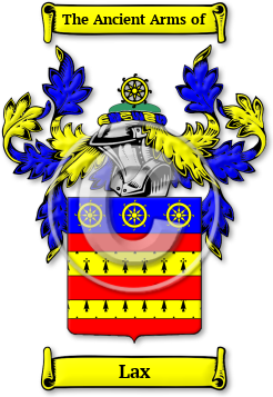 Lax Family Crest Download (JPG) Legacy Series - 600 DPI