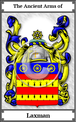 Laxman Family Crest Download (JPG)  Book Plated - 150 DPI