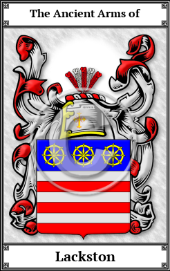 Lackston Family Crest Download (JPG) Book Plated - 600 DPI