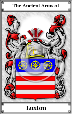 Luxton Family Crest Download (JPG)  Book Plated - 150 DPI