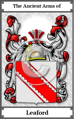 Leaford Family Crest Download (JPG)  Book Plated - 150 DPI