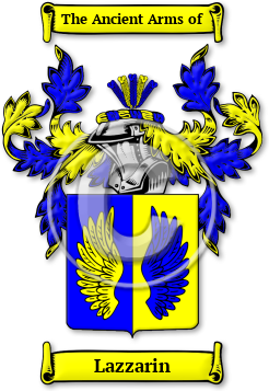 Lazzarin Family Crest Download (jpg) Legacy Series - 150 DPI