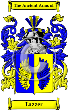 Lazzer Family Crest/Coat of Arms
