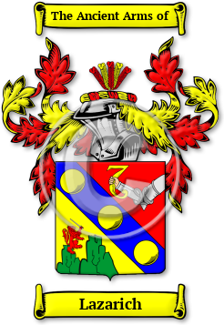Lazarich Family Crest Download (jpg) Legacy Series - 150 DPI