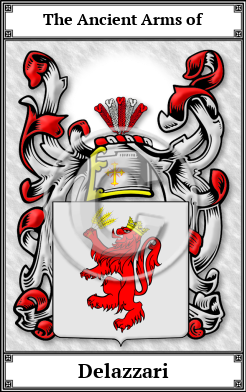 Delazzari Family Crest Download (JPG)  Book Plated - 150 DPI