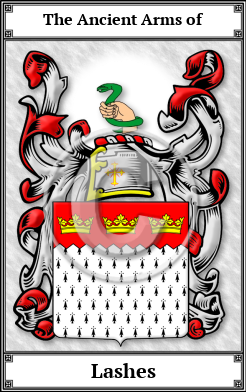 Lashes Family Crest Download (JPG) Book Plated - 600 DPI