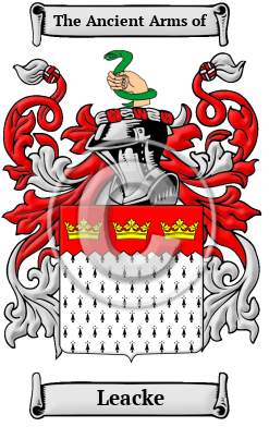 Leacke Family Crest/Coat of Arms