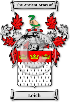Leich Family Crest Download (jpg) Legacy Series - 150 DPI