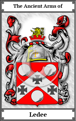Ledee Family Crest Download (JPG)  Book Plated - 150 DPI
