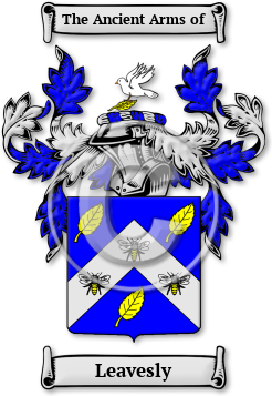 Leavesly Family Crest Download (jpg) Legacy Series - 150 DPI