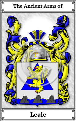 Leale Family Crest Download (JPG)  Book Plated - 150 DPI
