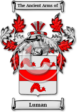 Luman Family Crest Download (jpg) Legacy Series - 150 DPI