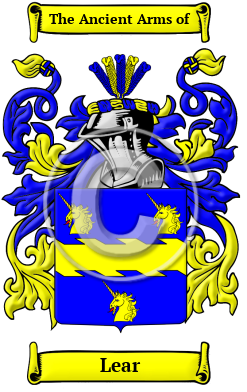 Lear Family Crest Download (JPG) Heritage Series - 600 DPI