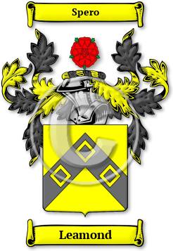 Leamond Family Crest Download (jpg) Legacy Series - 150 DPI