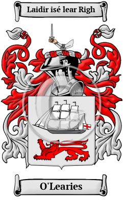 O'Learies Family Crest/Coat of Arms