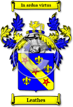 Leathes Family Crest Download (jpg) Legacy Series - 150 DPI
