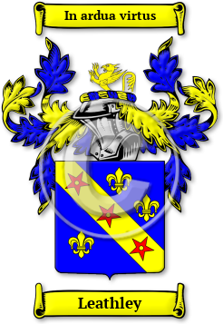 Leathley Family Crest Download (jpg) Legacy Series - 150 DPI