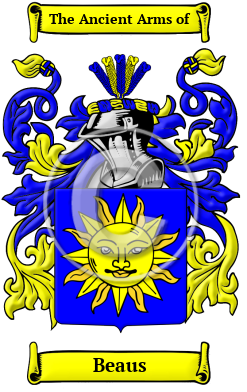 Beaus Family Crest Download (JPG) Heritage Series - 600 DPI