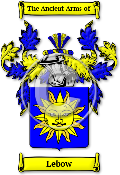 Lebow Family Crest Download (jpg) Legacy Series - 150 DPI