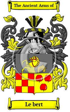 Le bert Family Crest/Coat of Arms