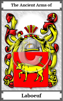 Laboeuf Family Crest Download (JPG)  Book Plated - 150 DPI