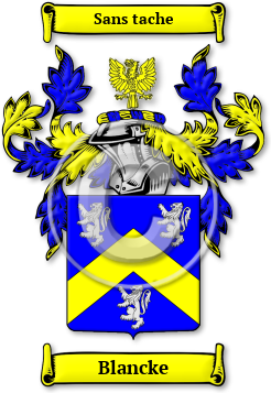 Blancke Family Crest Download (jpg) Legacy Series - 150 DPI