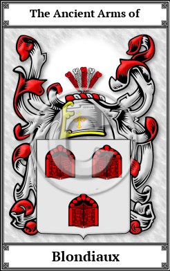 Blondiaux Family Crest Download (JPG)  Book Plated - 150 DPI