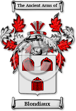 Blondiaux Family Crest Download (jpg) Legacy Series - 150 DPI
