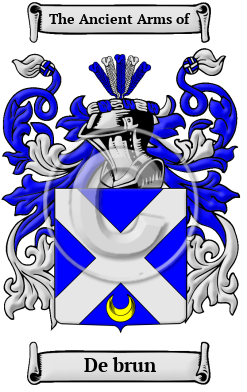 De brun Family Crest/Coat of Arms