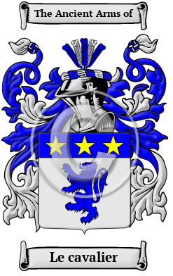 Le cavalier Family Crest Download (JPG) Heritage Series - 300 DPI