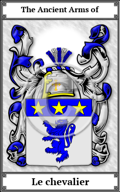 Le chevalier Family Crest Download (JPG) Book Plated - 600 DPI