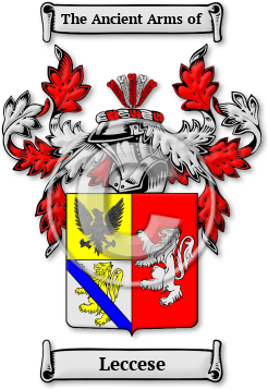Leccese Family Crest Download (jpg) Legacy Series - 150 DPI