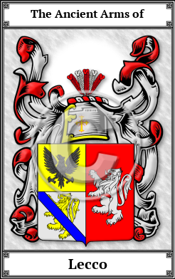 Lecco Family Crest Download (JPG) Book Plated - 600 DPI